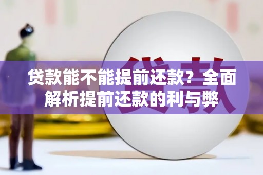 山丹贷款能不能提前还款？全面解析提前还款的利与弊