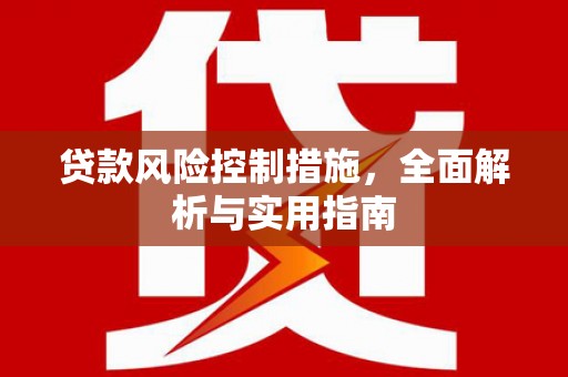 山丹贷款风险控制措施，全面解析与实用指南
