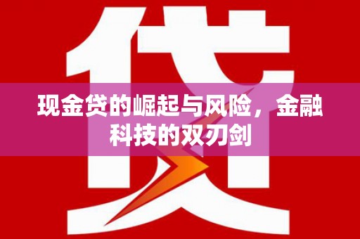 山丹现金贷的崛起与风险，金融科技的双刃剑