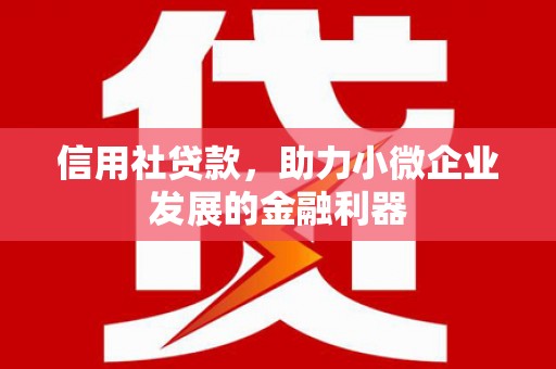 山丹信用社贷款，助力小微企业发展的金融利器
