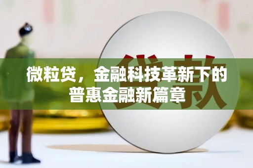 山丹微粒贷，金融科技革新下的普惠金融新篇章